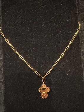 LV 18 KGP Vivienne Gold-Tone Necklace